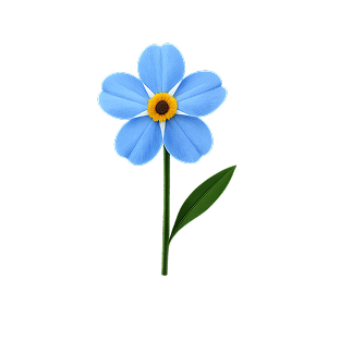 blue-forgetmenot flower icon